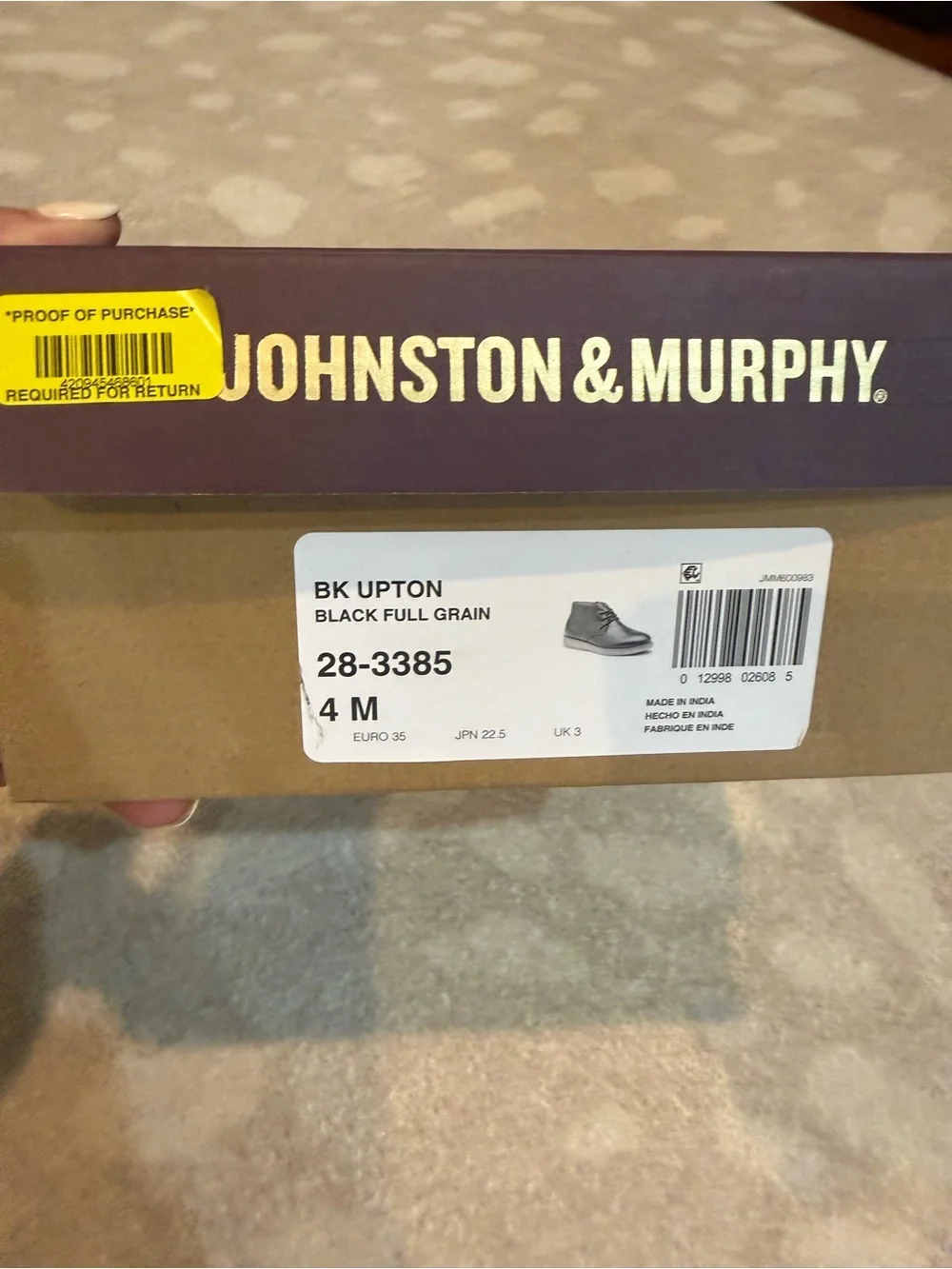 Johnston & Murphy smooth black